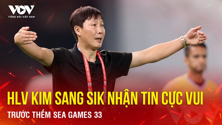 Tin bóng đá 10-9: HLV Kim Sang Sik nhận tin cực vui trước thềm SEA Games 33